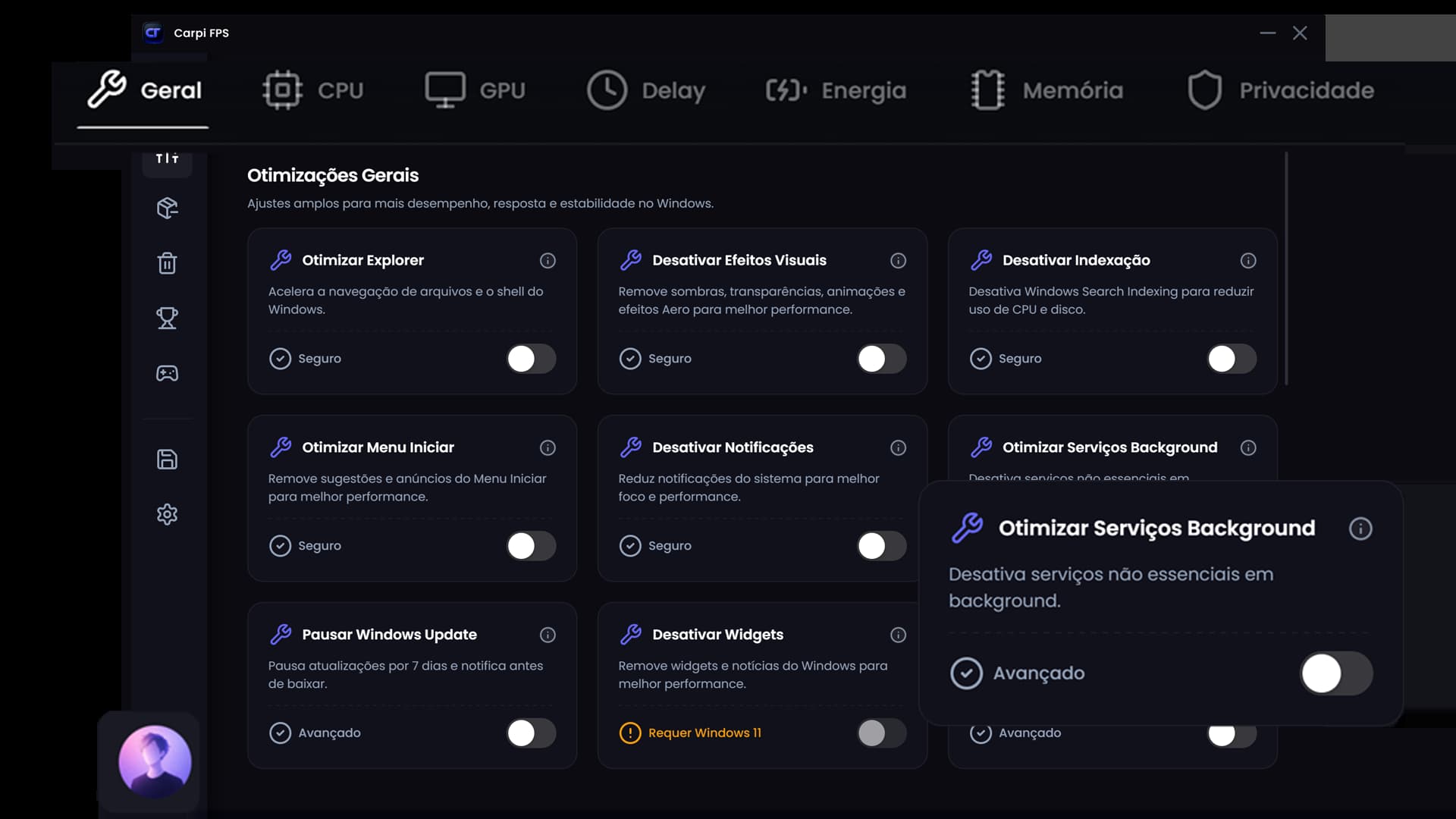 Otimização do PC de graça